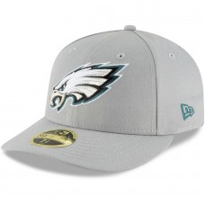 Men's Philadelphia Eagles New Era Gray Omaha Low Profile 59FIFTY Fitted Hat 3184559